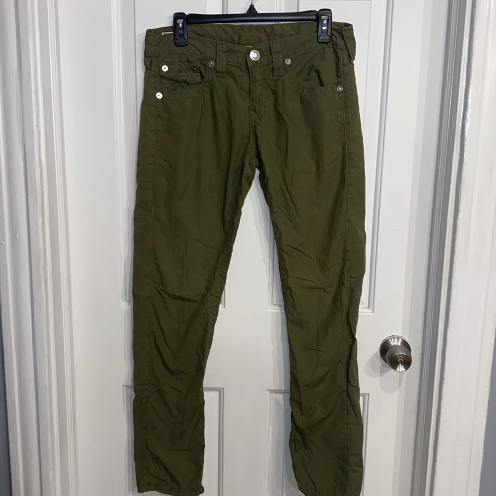 True Religion Jordan Army Green Pants